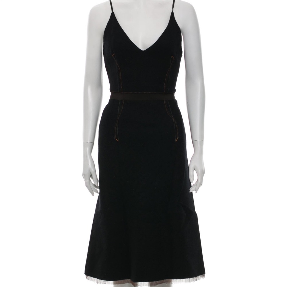 Prada Wool Midi Length Dress